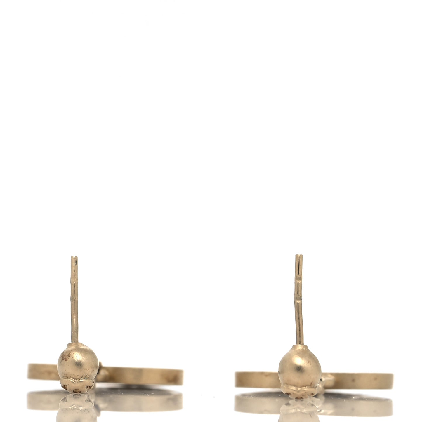 Enamel Coco Mademoiselle Heart Dangle Earrings Black Gold