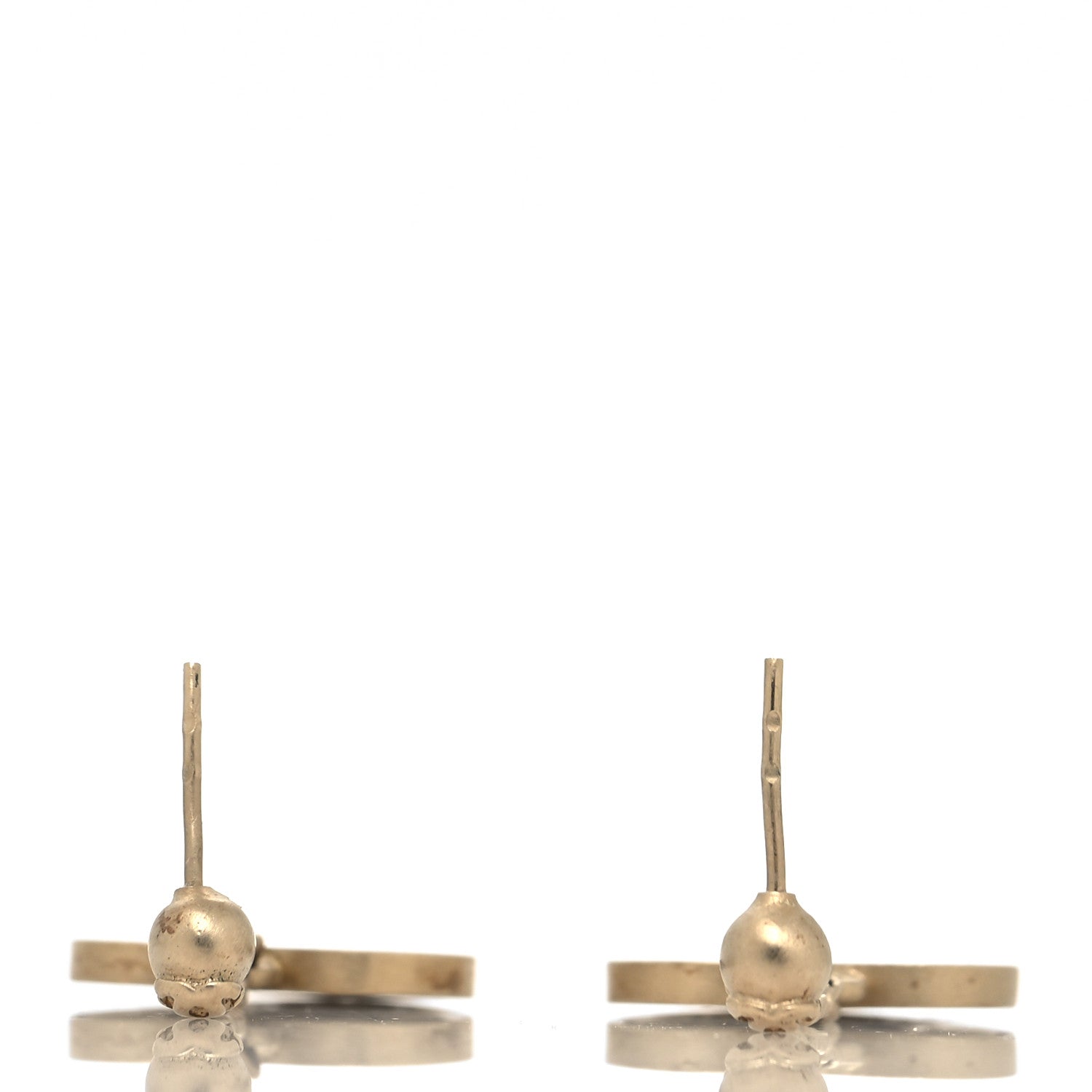 Chanel Enamel Coco Mademoiselle Heart Dangle Earrings Black Gold 3 of 4