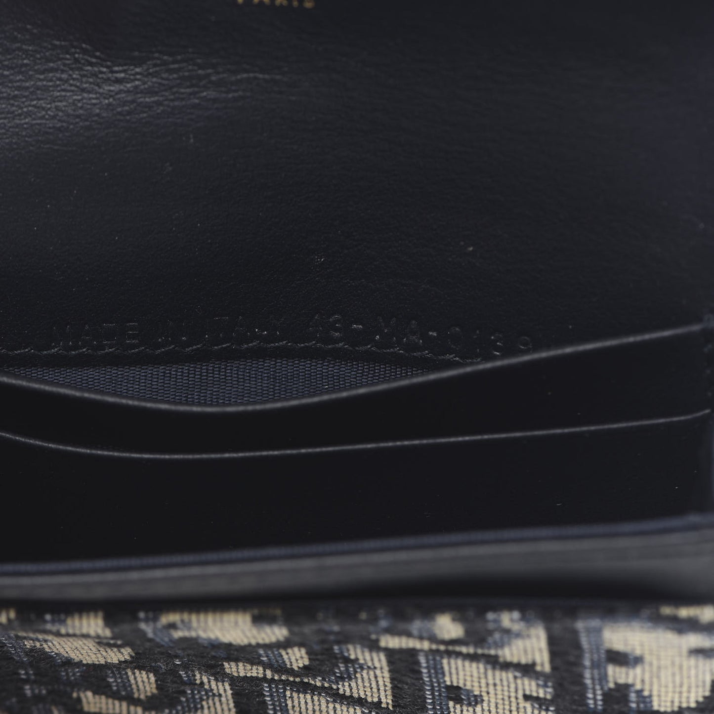 Oblique Saddle Card Holder Blue