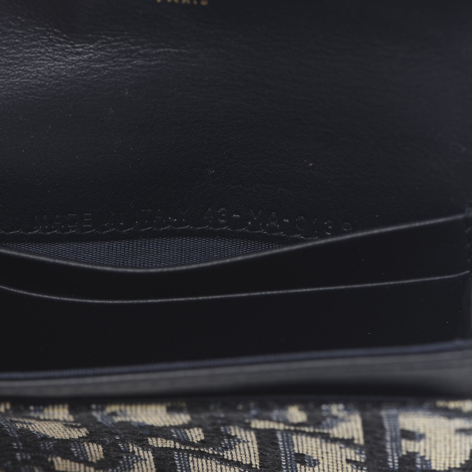 Christian Dior Oblique Saddle Card Holder Blue 7 of 8