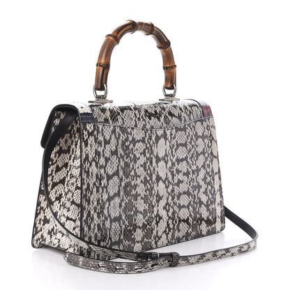 Gucci Snakeskin Small Lilith Top Handle Bag Beige 3 of 12
