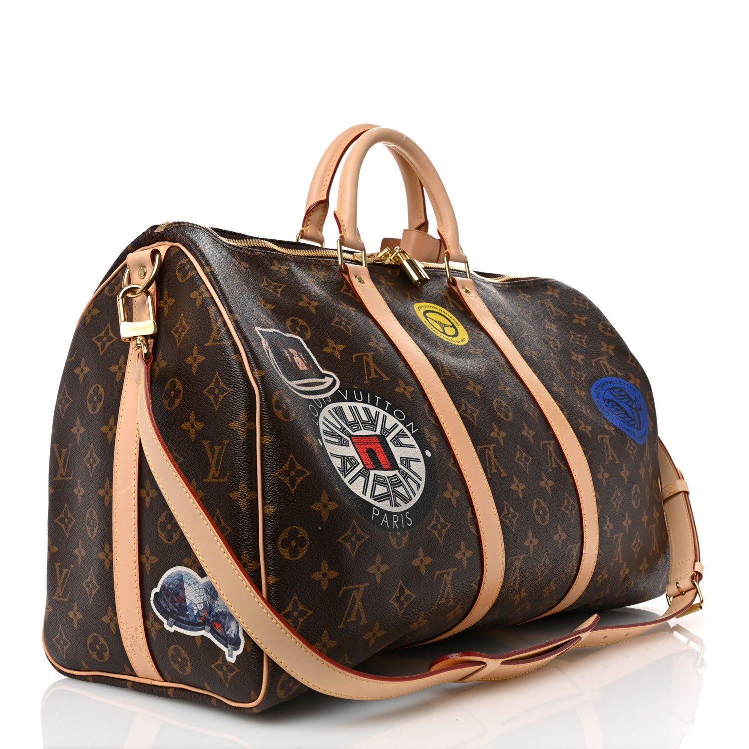 Louis Vuitton Monogram World Tour Keepall Bandouliere 50 2 of 12