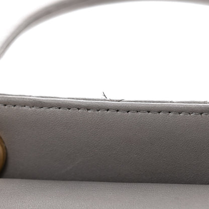 Christian Dior Metallic Lambskin Cannage Mini Lady Dior Grey 11 of 14