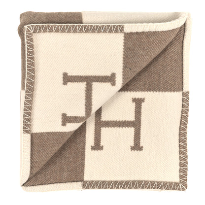 Hermes Wool Cashmere Avalon Blanket Ecru Natural 2 of 3