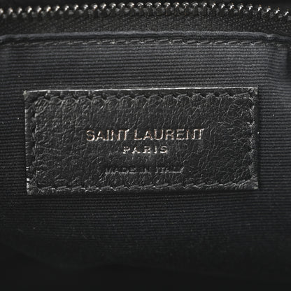 Saint Laurent Crinkled Calfskin Matelasse Monogram Large Niki Chain Satchel Black 6 of 10
