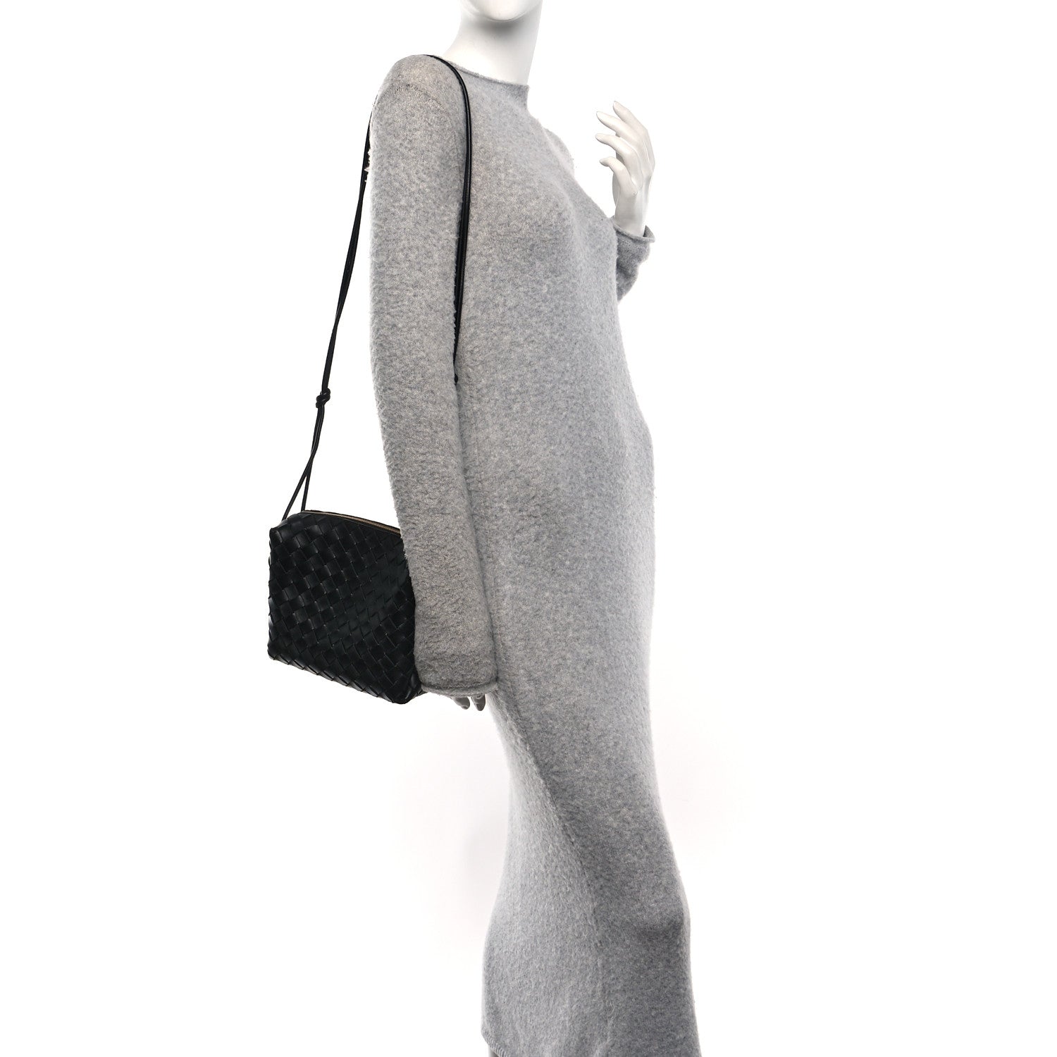 Bottega Veneta Nappa Intrecciato Small Loop Camera Bag Black 2 of 9