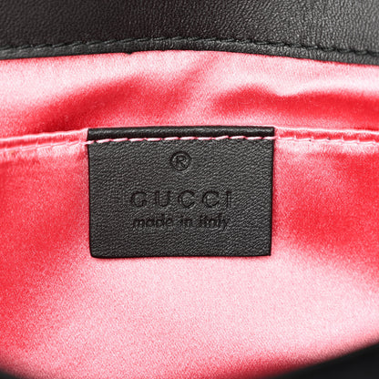Gucci Velvet Matelasse Mini GG Marmont Shoulder Bag Black 6 of 10