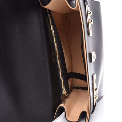 Delvaux Calfskin MM Tempete Satchel Black 5 of 9