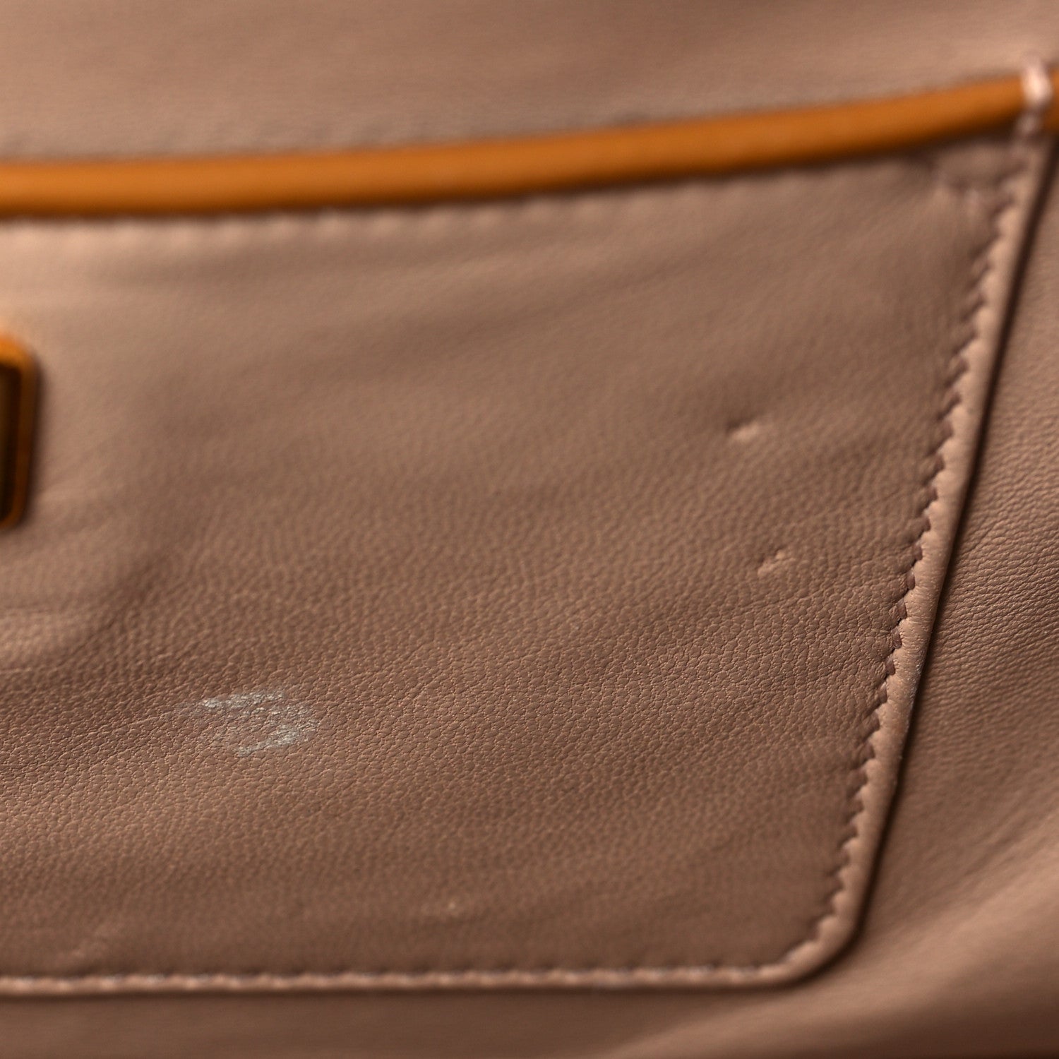 Prada Saffiano Vernice Pyramid Bag Caramel Rosso White 10 of 11