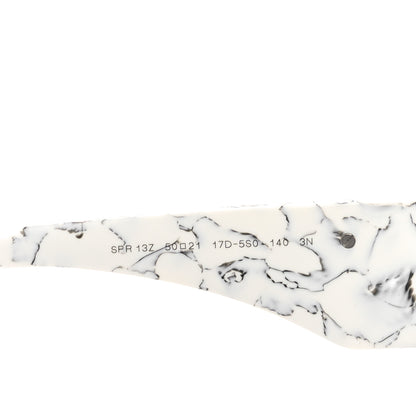 Prada Acetate Symbole Sunglasses SPR 13Z White Marble 6 of 7