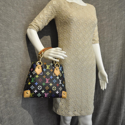 Louis Vuitton Monogram Multicolor Audra Black 2 of 9