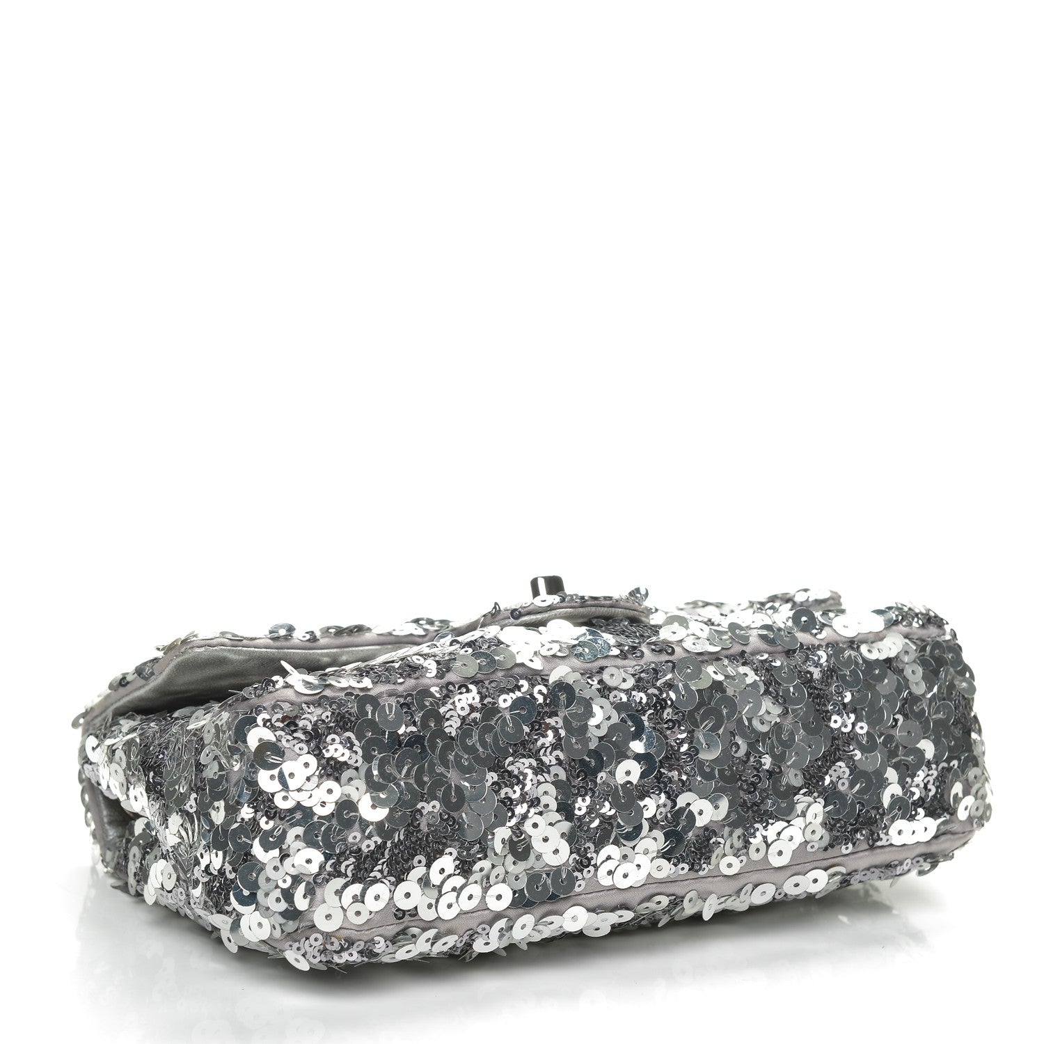 Chanel Sequin Classic Small Flap Silver 4 of 7