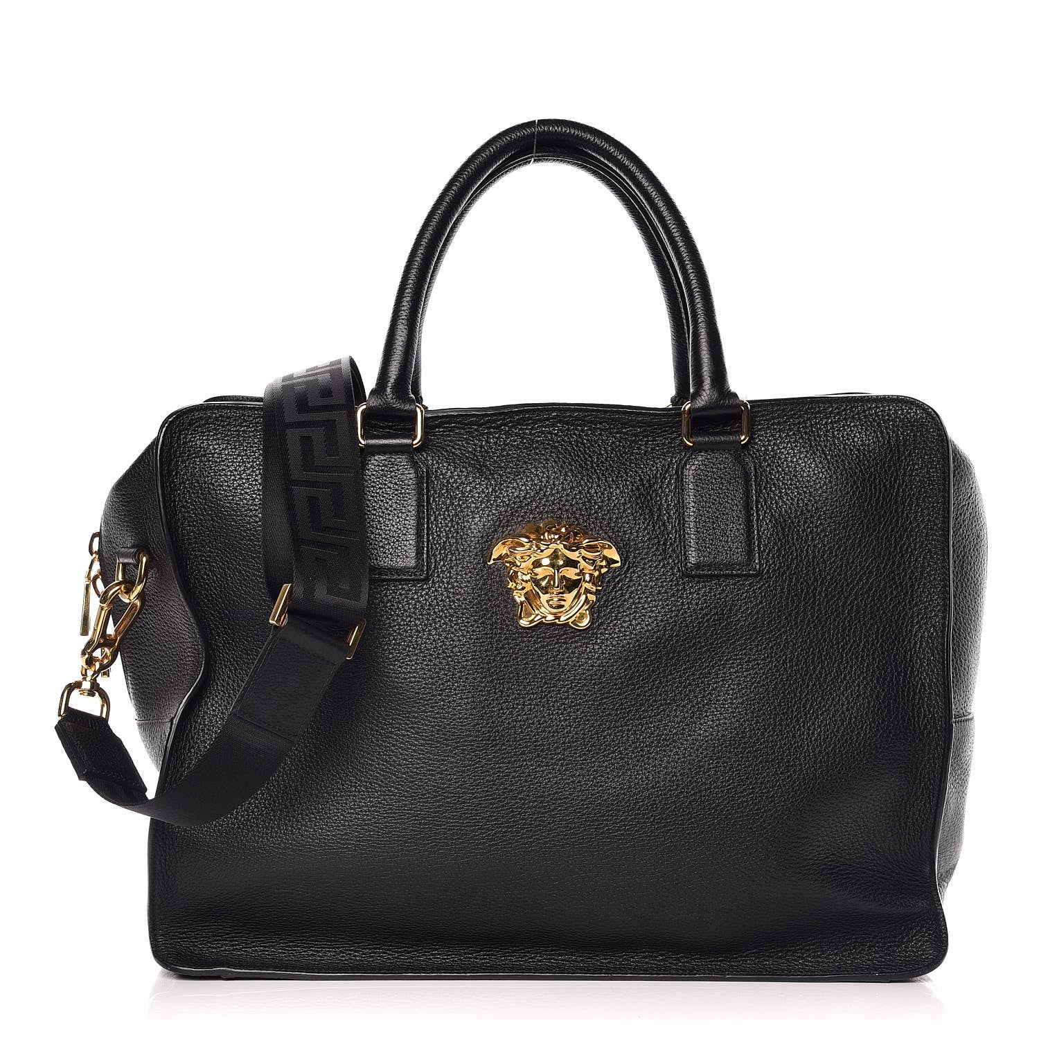 Versace Calfskin Palazzo Holdall Bag Black 1 of 13