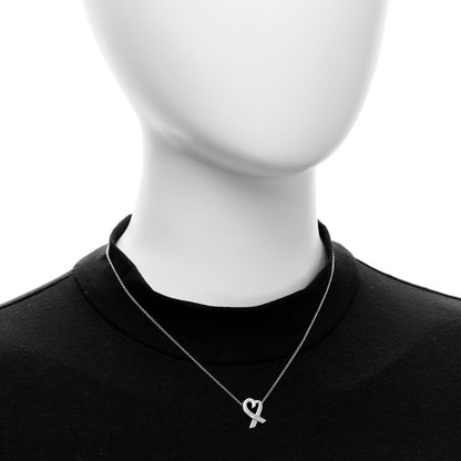 Tiffany Sterling Silver Paloma Picasso Loving Heart Pendant Necklace 2 of 5