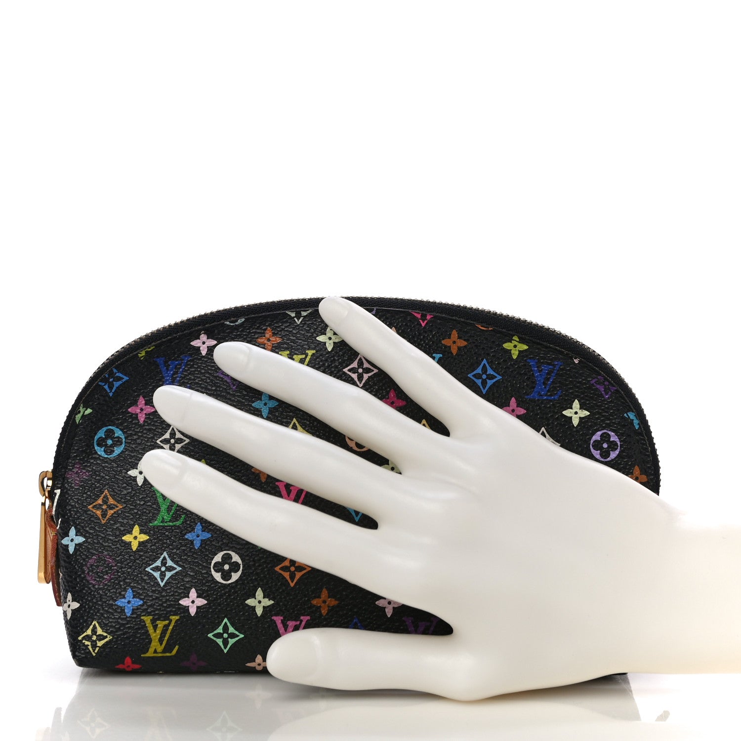 Louis Vuitton Monogram Multicolor Cosmetic Pouch Black Grenade 2 of 18