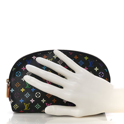Louis Vuitton Monogram Multicolor Cosmetic Pouch Black Grenade 2 of 18