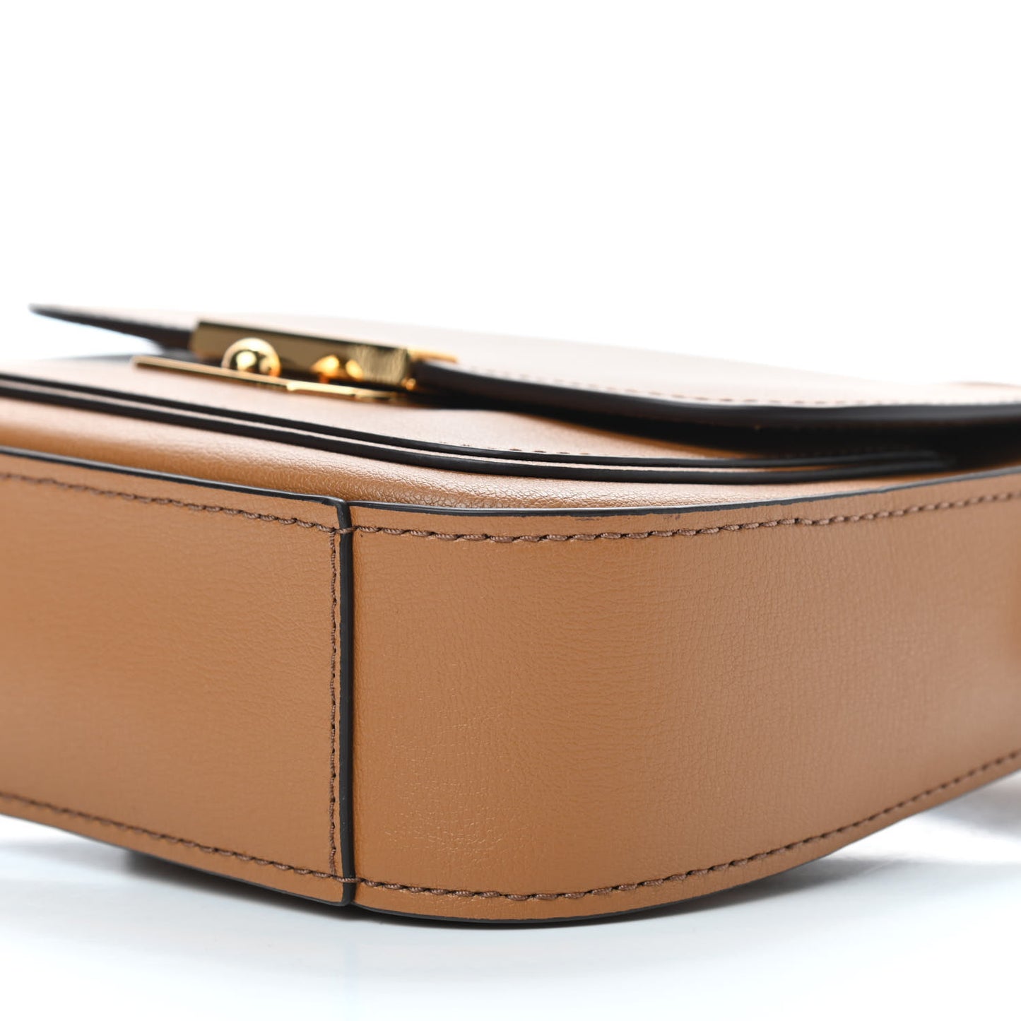 Calfskin Mini Rider Top Handle Brown
