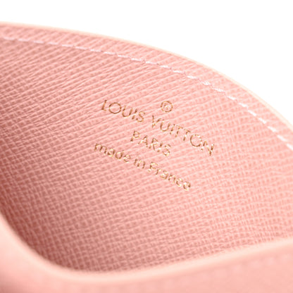 Louis Vuitton Damier Azur Daily Card Holder Rose Ballerine 6 of 8
