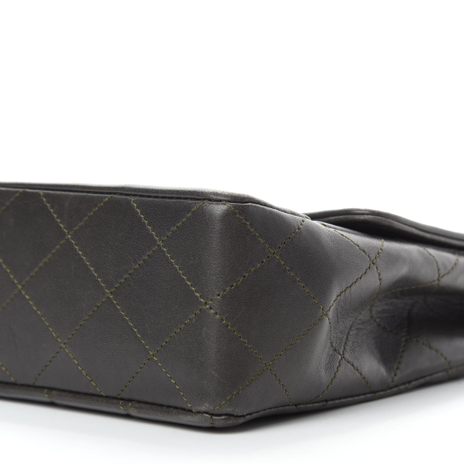 Chanel Lambskin Quilted Small Single Flap Green 9 of 14