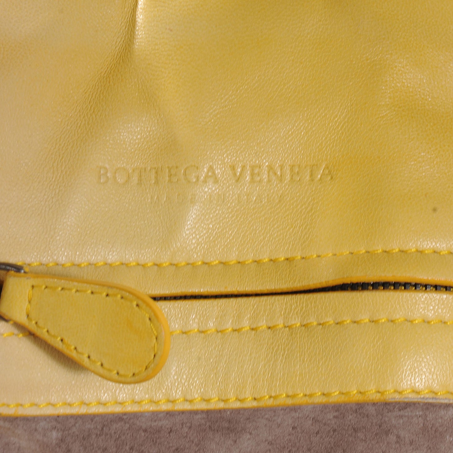 Nappa Intrecciato Nuance Bucket Ombre Tote Yellow