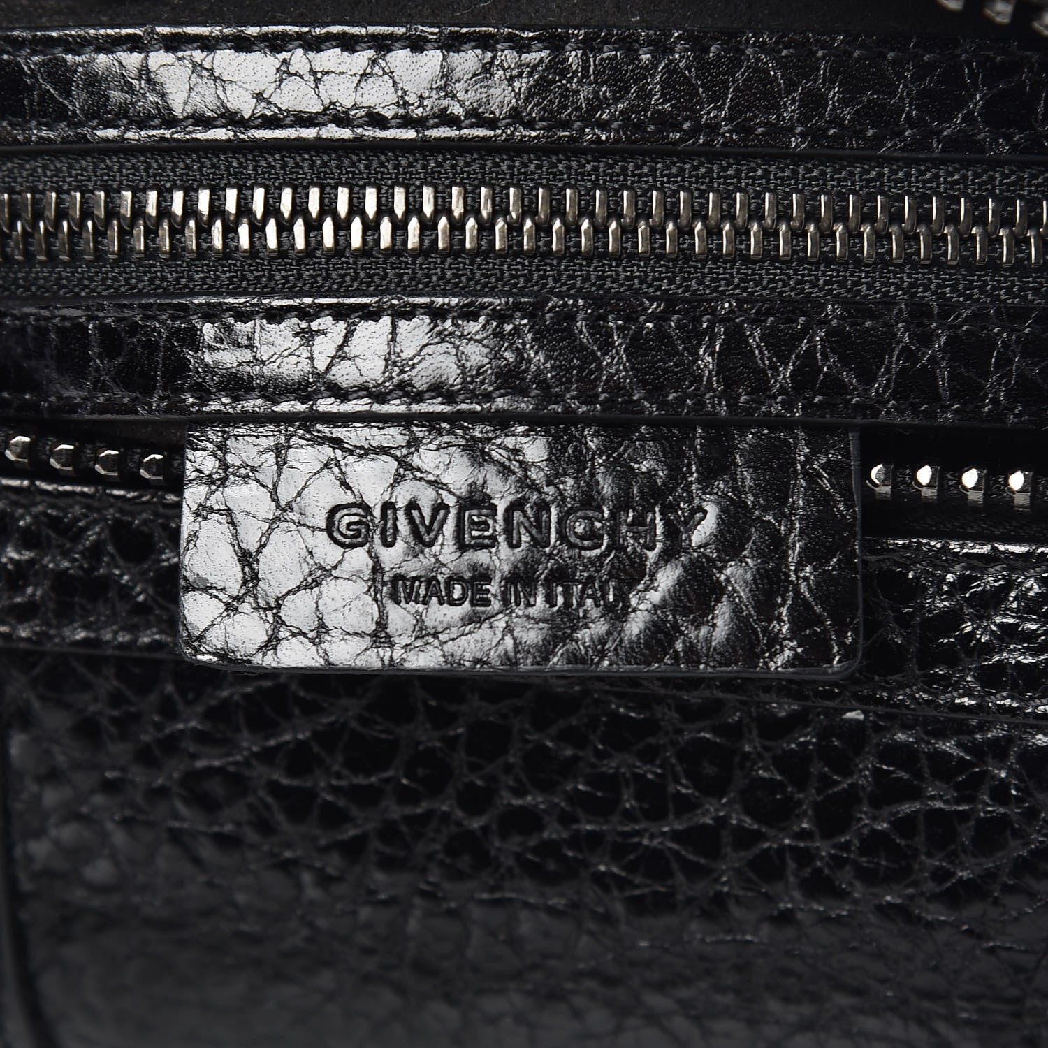 Givenchy Glazed Pebbled Calfskin Medium Lucrezia Black 8 of 11