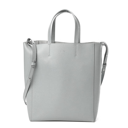 Celine Grained Calfskin Small Vertical Cabas Mineral 1 of 11
