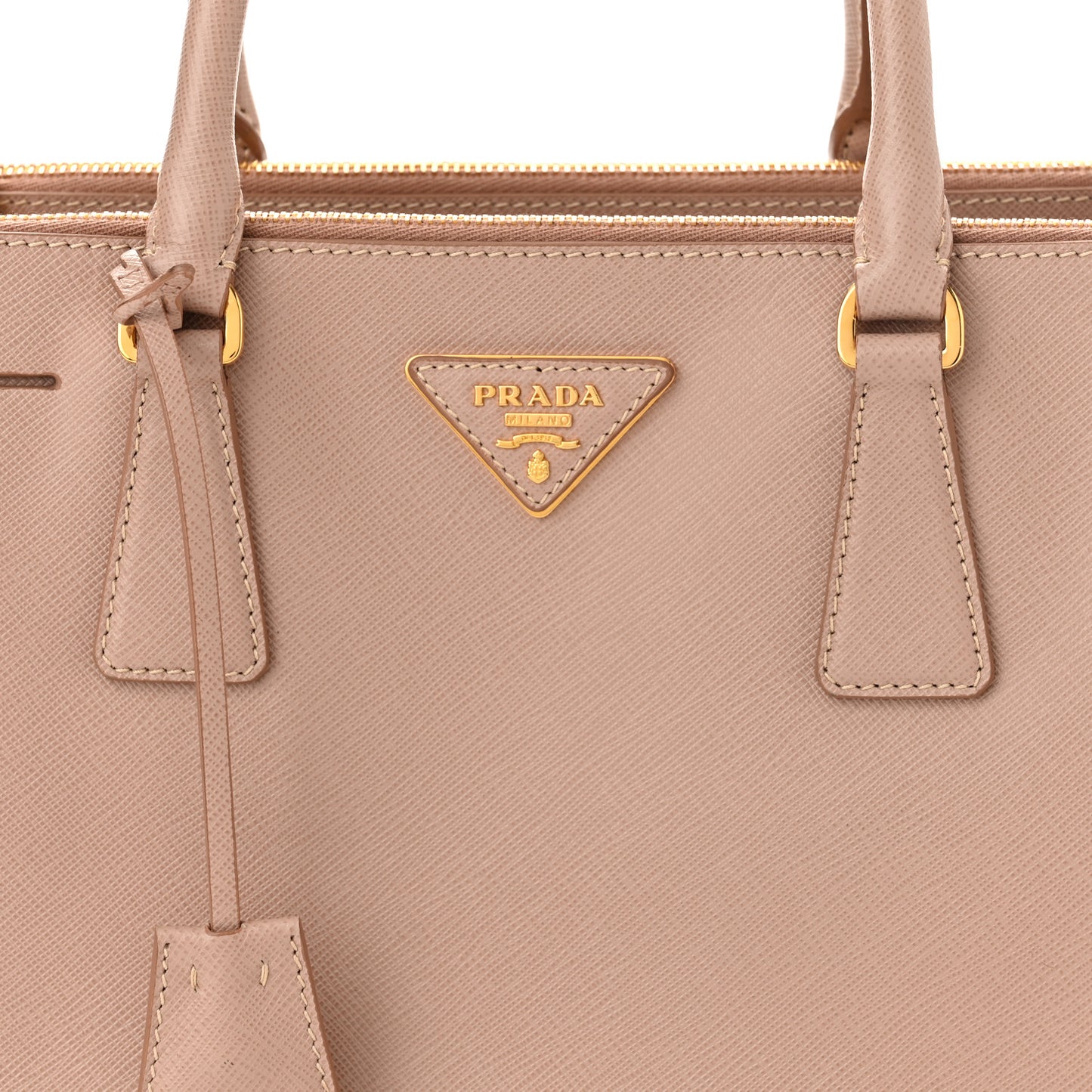 Saffiano Small Galleria Double Zip Tote Cammeo