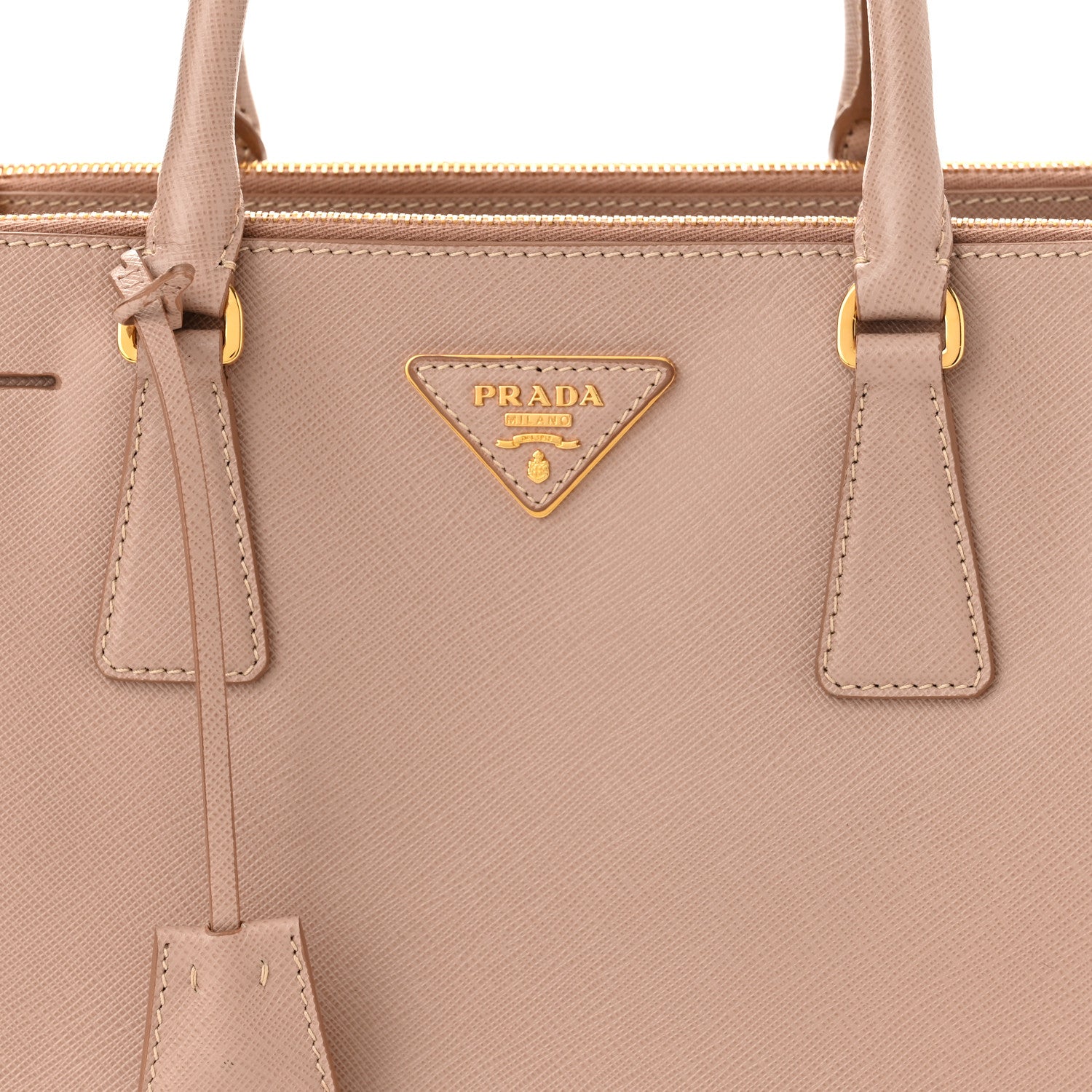Prada Saffiano Small Galleria Double Zip Tote Cammeo 8 of 10