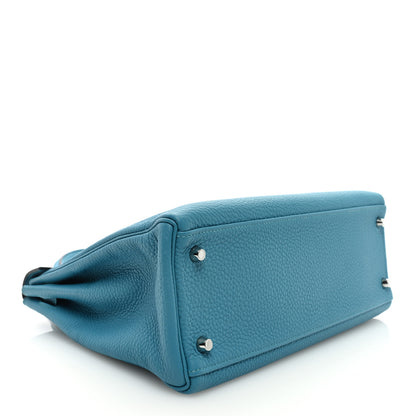 Hermes Togo Kelly Retourne 32 Turquoise 4 of 9