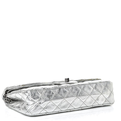 Chanel Metallic Aged Calfskin Quilted 2.55 Reissue 225 Flap Silver 4 of 16