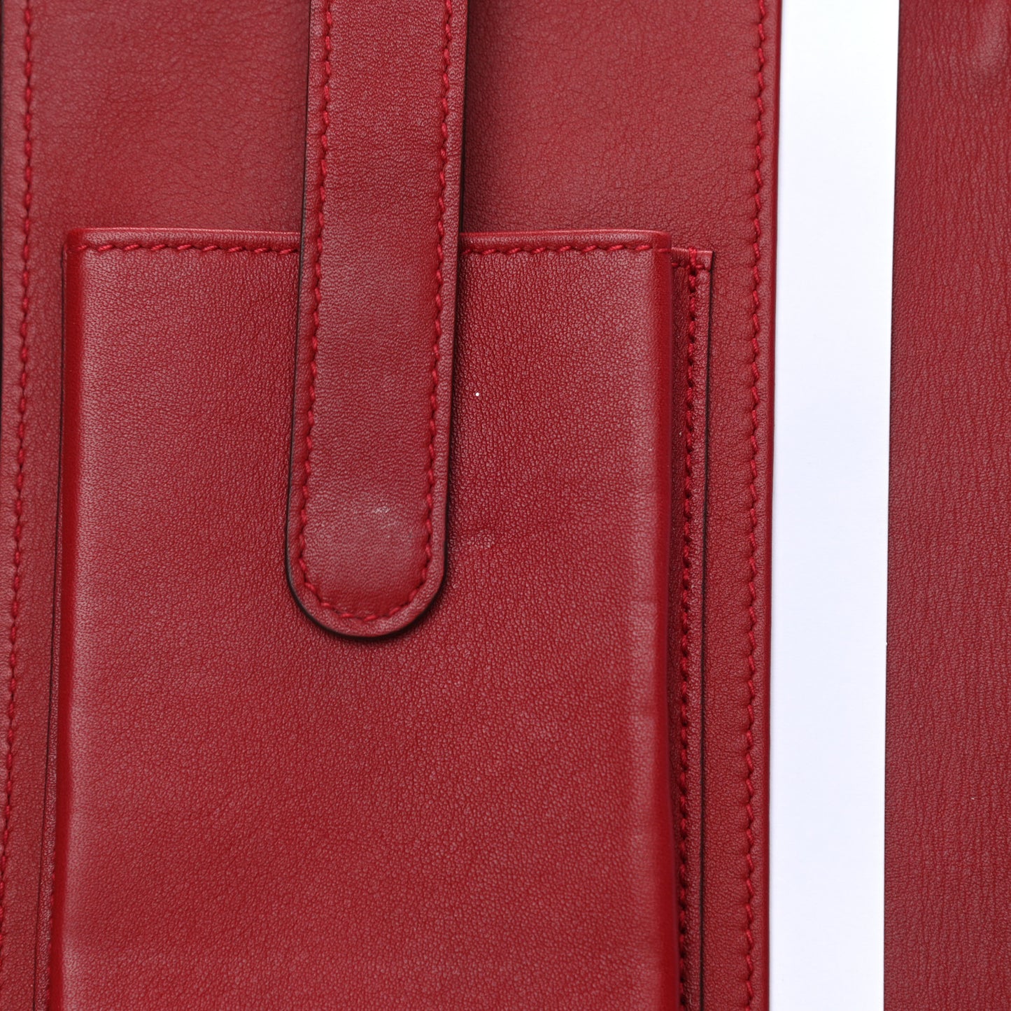 Microguccissima Zip Around Top Handle Travel Wallet Red