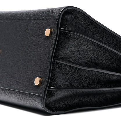 Saint Laurent Grained Calfskin Small Supple Sac De Jour Black 10 of 10