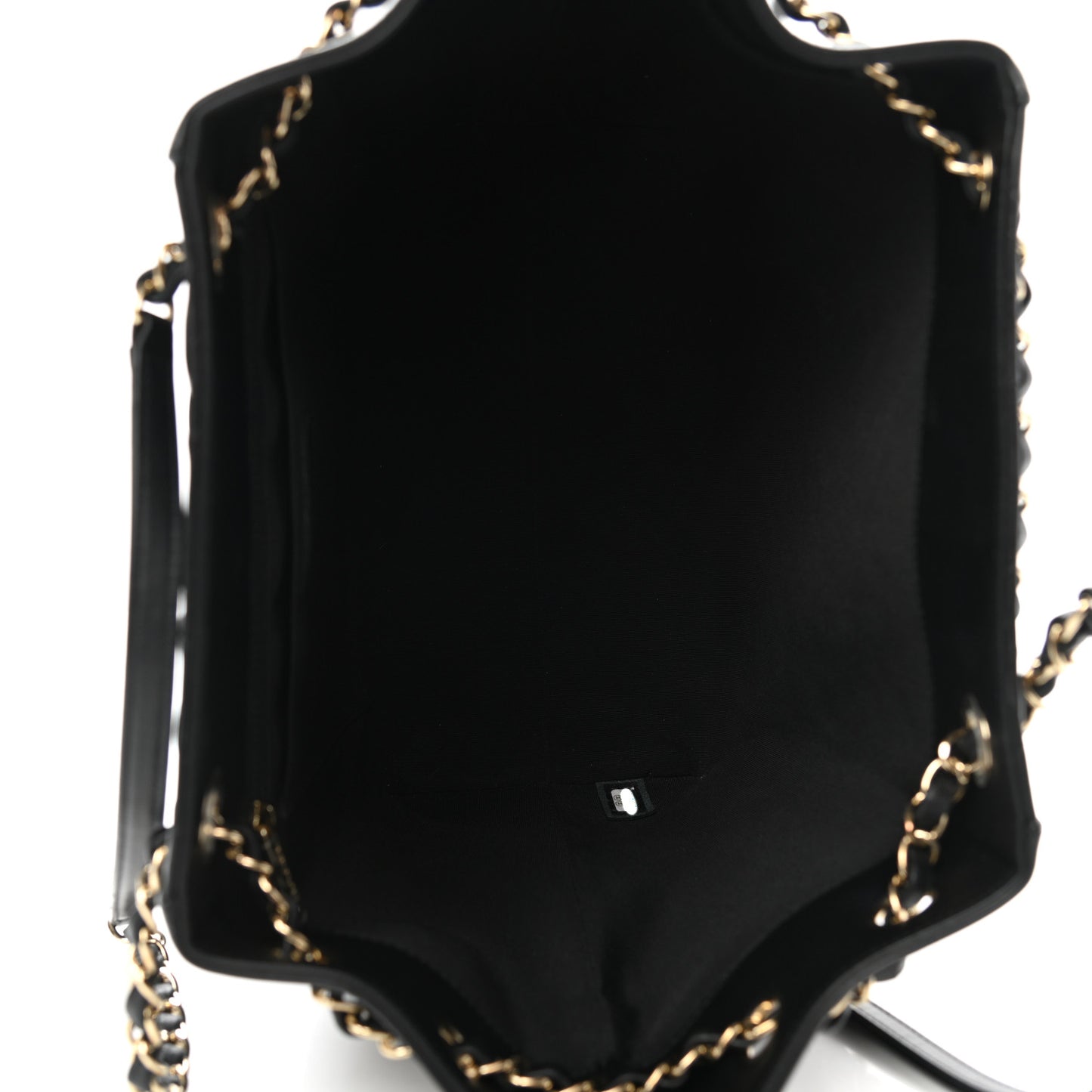 Calfskin Quilted Large Daily Shopping Bag Black