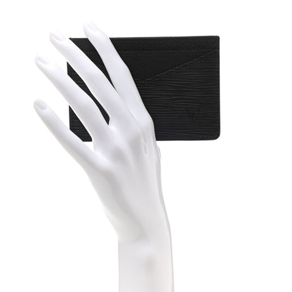 Louis Vuitton Epi Neo Porte-Cartes Card Holder Black 2 of 7