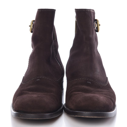 Louis Vuitton Suede Mens Boots 8 Dark Brown 2 of 13