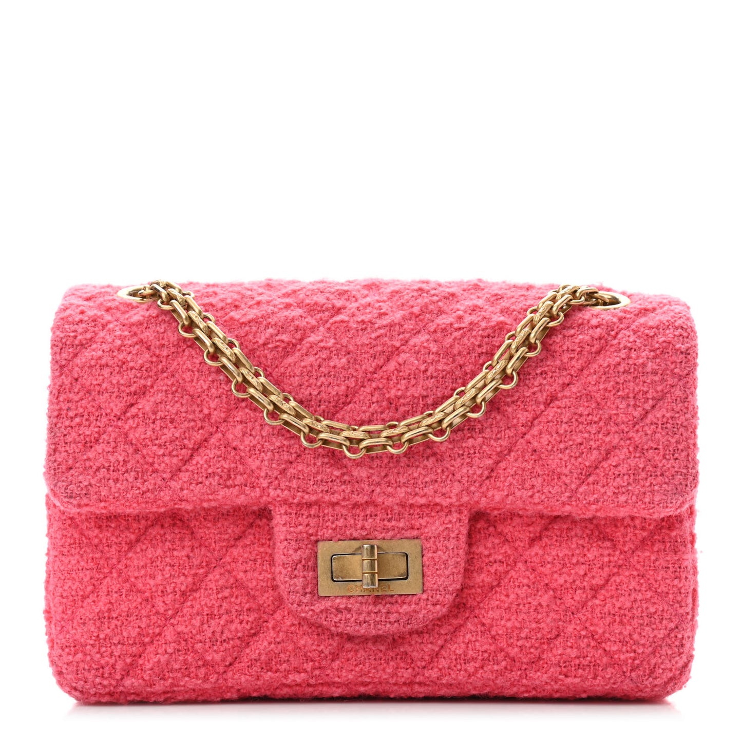 Tweed Quilted 2.55 Reissue Mini Flap Pink