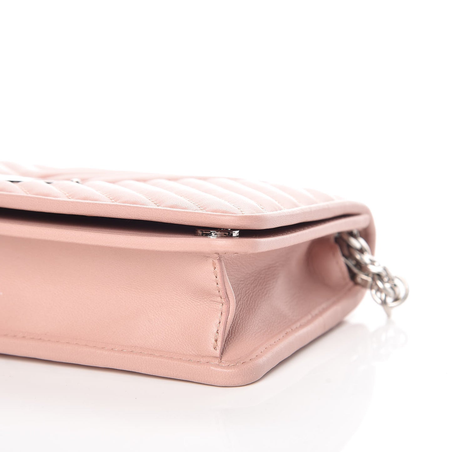 Nappa Impunture Mini Diagramme Chain Crossbody Bag Orchidea