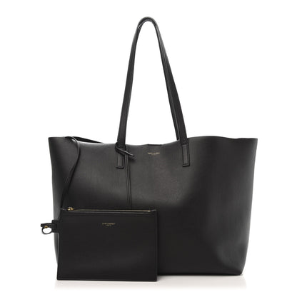 Saint Laurent Calfskin Large Shopping Tote Black 1 of 13