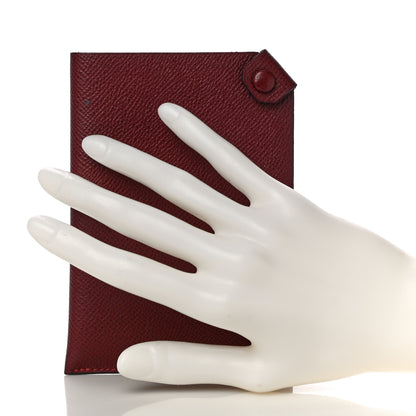 Hermes Epsom Tarmac PM Passport Holder Rouge H 2 of 11