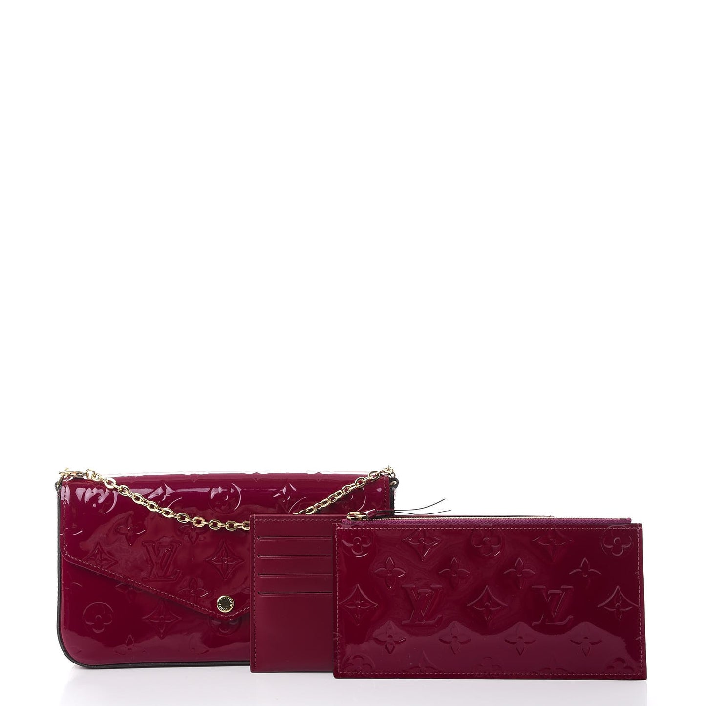 Vernis Felicie Chain Wallet Magenta