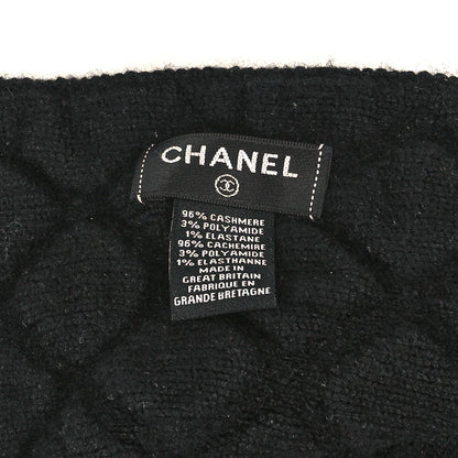 Chanel Cashmere Quilted Scarf Black 3 of 3