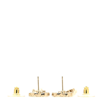 Chanel Crystal Star 5 Drop CC Earrings Gold 3 of 4