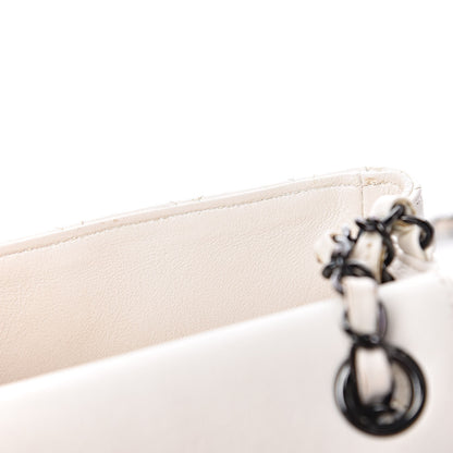 Chanel Crumpled Calfskin Quilted Mini Square Flap White 12 of 12