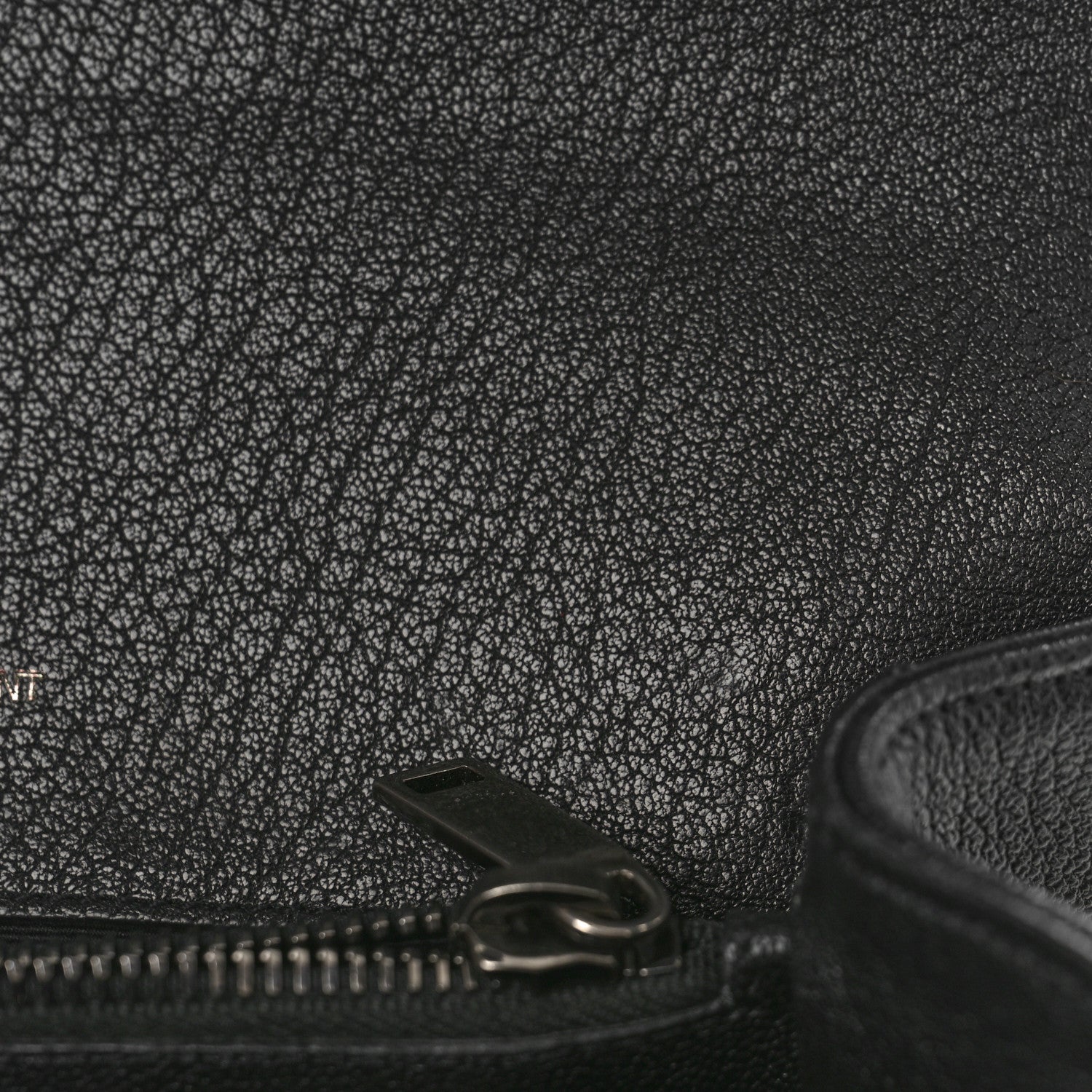 Saint Laurent Sheepskin Matelasse Chevron Monogram Medium College Bag Black 9 of 9