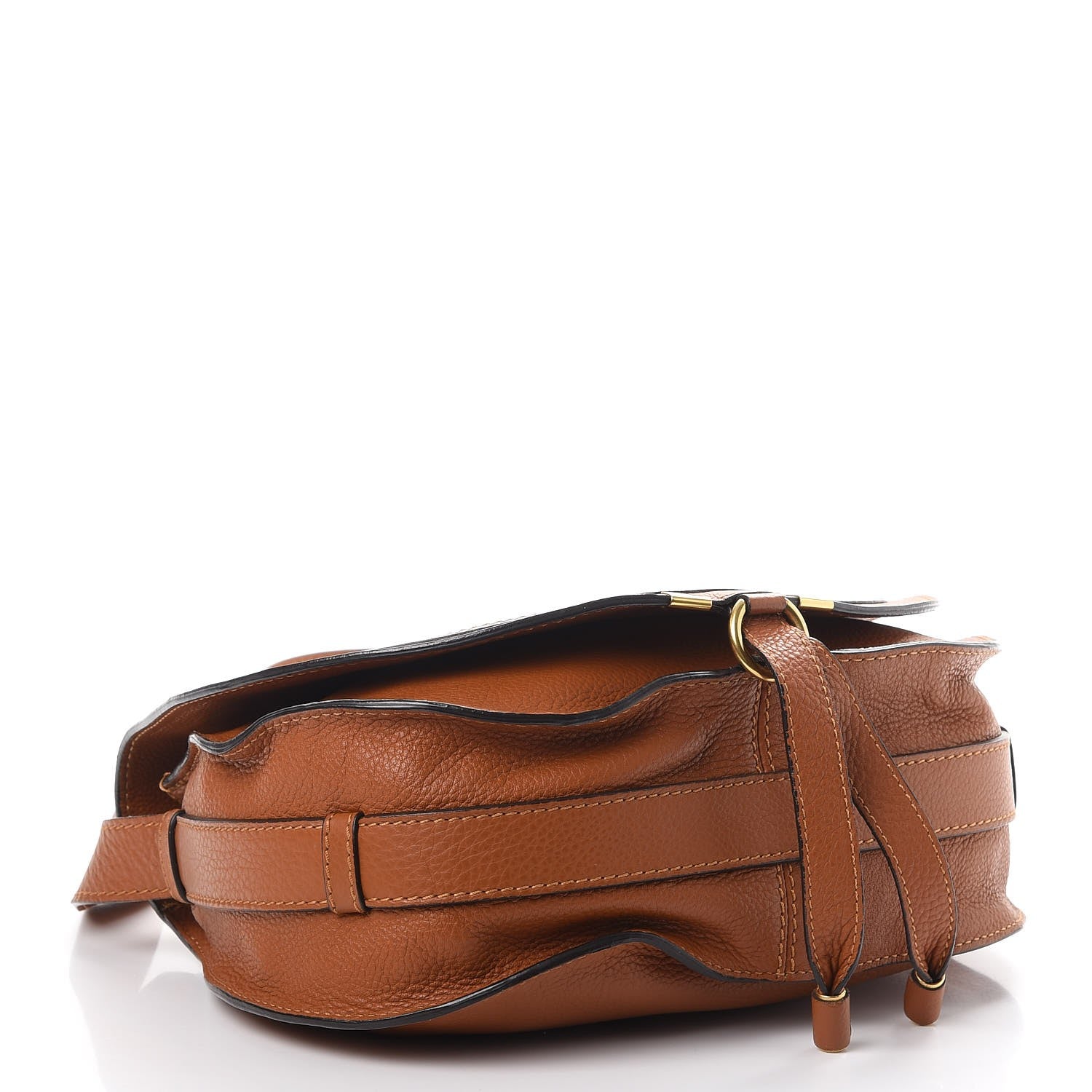 Chloe Calfskin Medium Marcie Round Crossbody Bag Tan 4 of 11