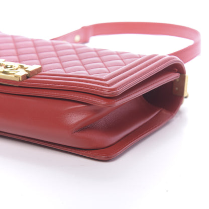 Chanel Lambskin Quilted Medium Boy Flap Red 11 of 13