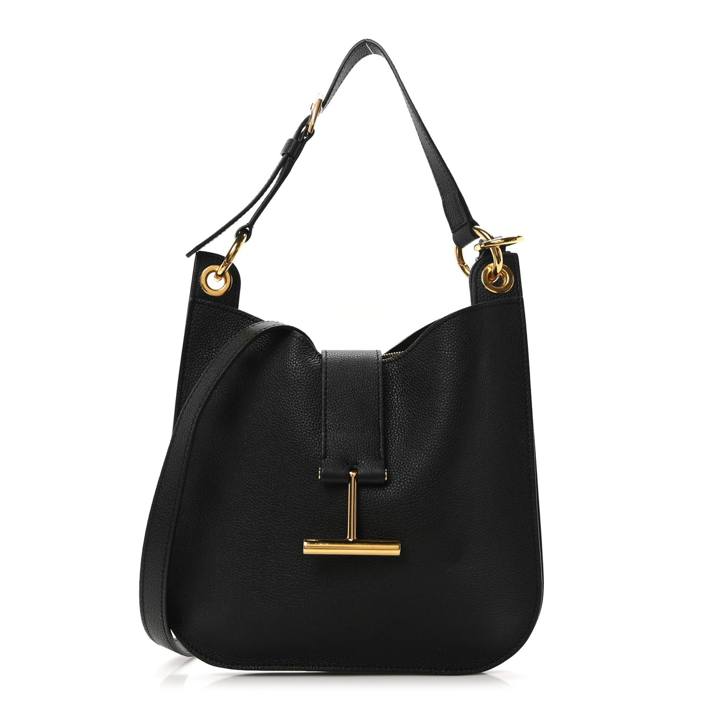 Grain Calfskin Small Tara Crossbody Black