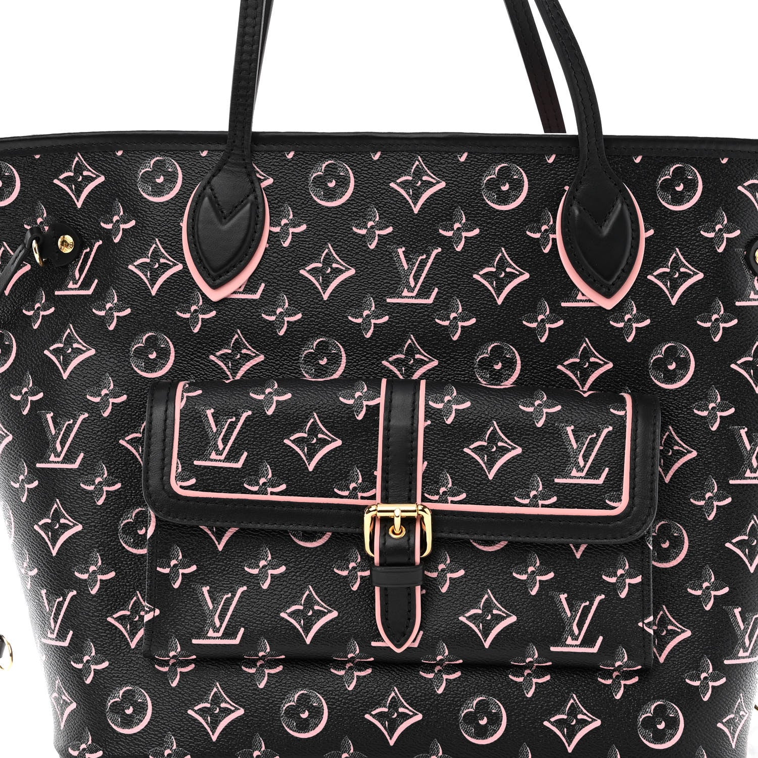Louis Vuitton Monogram Fall For You Neverfull MM Black 8 of 10
