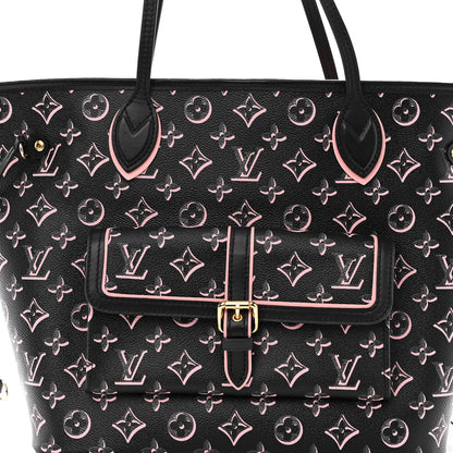 Louis Vuitton Monogram Fall For You Neverfull MM Black 8 of 10