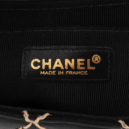 Chanel Calfskin Wild Stitch Jumbo Flap Black 6 of 8